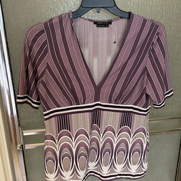 BCBGMaxAzria Art-Deco top, size L - Picture 3 of 5